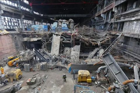 Ударами крылатых ракет и беспилотников на Украине уничтожена Бурштынская ТЭС