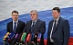 Н.В. Коломейцев, М.Н. Матвеев и А.В. Прокофьев выступили перед журналистами в Госдуме