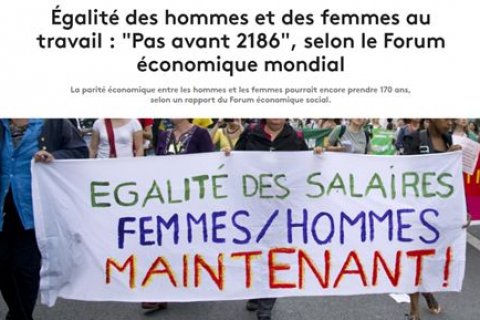 Доклад Всемирного экономического форума: за равноправием женщин и мужчин приходите через 170 лет!