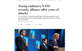 Трамп поклялся, что Россия не нападет на НАТО, пока он остается президентом