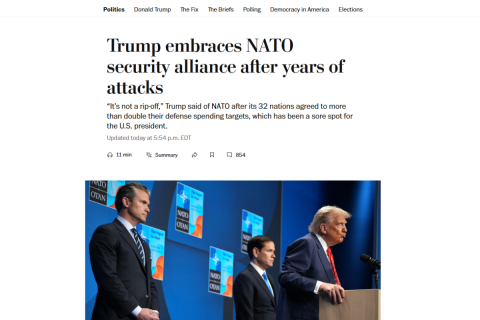 Трамп поклялся, что Россия не нападет на НАТО, пока он остается президентом