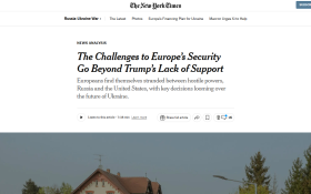 Иносми: Европейцы оказались зажаты между двумя враждебно настроенными к ним державами — Россией и Соединенными Штатами