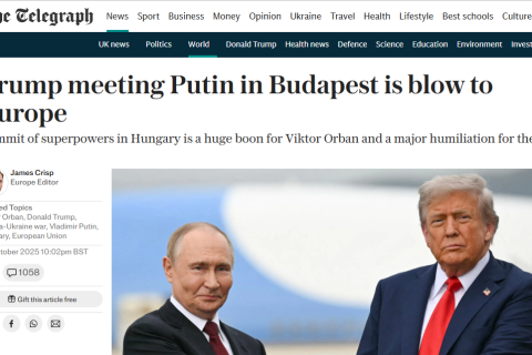 «Полагаться исключительно на Дональда Трампа было правильно». Иносми о договоренности о саммите Трампа и Путина в Будапеште