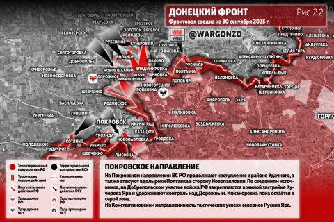 Сводка МО на 30 сентября 2025 года (день 1315 СВО). Военкоры: На Покровском направлении идут тяжелые бои