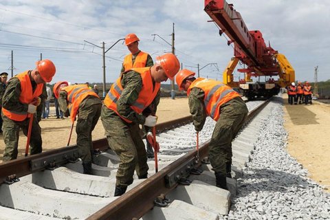 Власти планирует увеличить численность железнодорожных войск для строительства БАМа и Транссиба