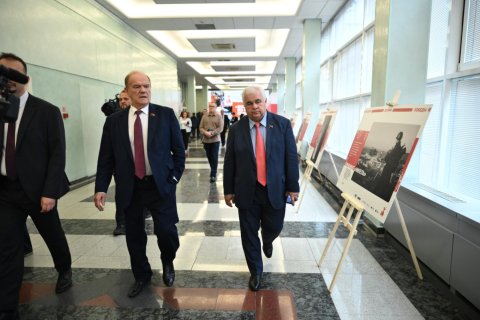 Геннадий Зюганов выступил на открывшейся в Госдуме выставке «Экспорт во имя Победы»