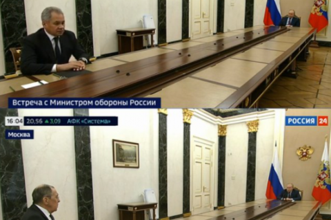Шойгу на встрече с Путиным сообщил, что часть учений армии и флота закончатся в ближайшее время