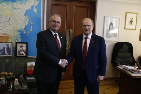 Геннадий Зюганов встретился в Москве с Председателем Венгерской рабочей партии Дьюлой Тюрмером