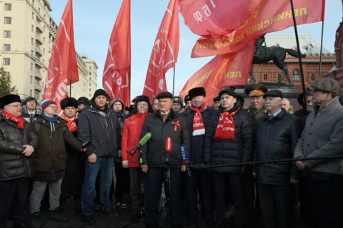 Возложение цветов в честь 83-й годовщины начала контрнаступления советских войск в битве за Москву. Пресс-подход. Онлайн трансляция