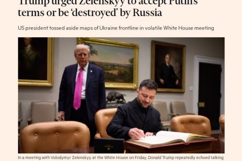 Трамп призвал Зеленского принять условия Путина и не ждать, когда Россия «уничтожит» Украину