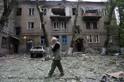 Донецк подвергся массовым обстрелам