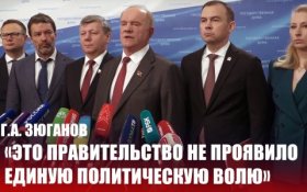 Геннадий Зюганов: Это правительство не проявило единую политическую волю