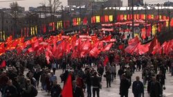 Репортаж с Первомайской демонстрации и митинга