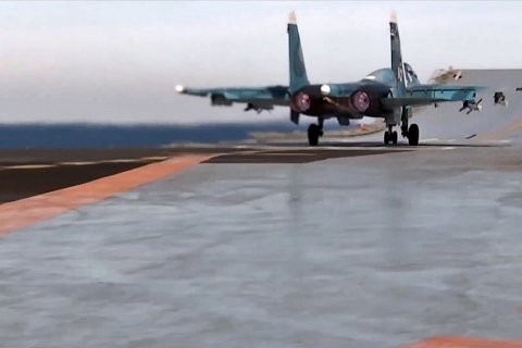 Авиакрыло крейсера «Адмирал Кузнецов» уничтожило десятки боевиков в Сирии