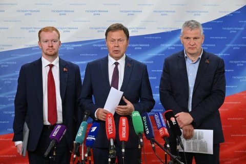 Н.В. Арефьев, А.В. Куринный и Д.А. Парфенов выступили перед журналистами в Госдуме