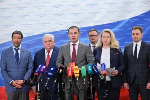 Юрий Афонин и Казбек Тайсаев выступили перед журналистами в Госдуме