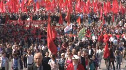 Репортаж с шествия и митинга КПРФ 9 Мая