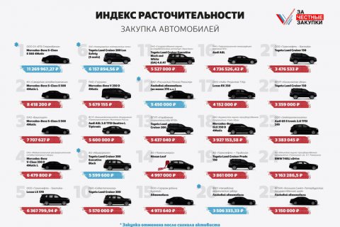 ОНФ: Чиновники любят «мерседесы» стоимостью 8-11 мн рублей