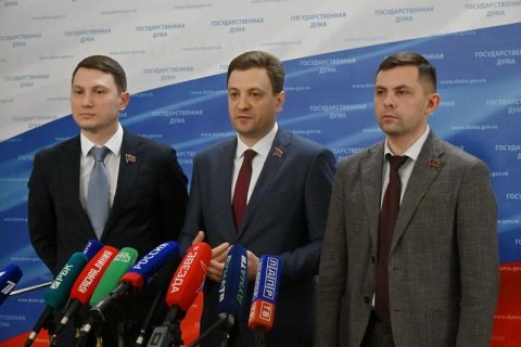 Г.П. Камнев, А.В. Прокофьев, О.А. Михайлов выступили перед журналистами в Госдуме