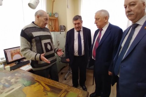 Н.М. Харитонов встретился в Москве с руководством и трудовым коллективом института геотехники и инженерных изысканий в строительстве