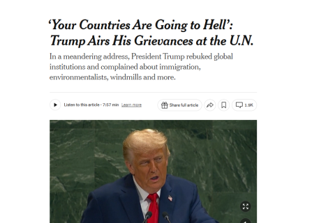 Иносми. Трамп в ООН: Я действительно хорош, а ваши страны катятся в ад