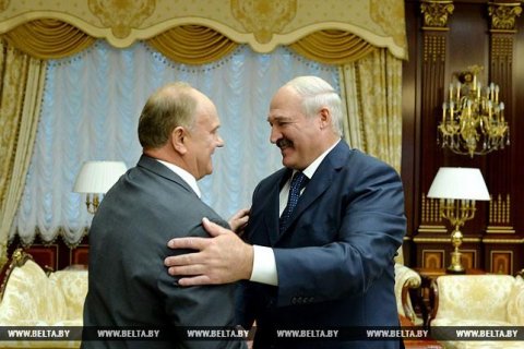 Александр Лукашенко на встрече с Геннадием Зюгановым: Идея, что рынок нас спасет – полная чушь