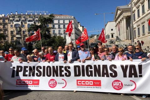 Профсоюзы организовали митинги против пенсионной реформы… в Испании