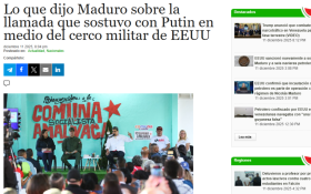 Путин передал народу Венесуэлы своё восхищение их храбростью в противостоянии с США