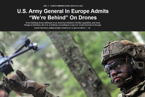 В армии США признали отставание в беспилотных технологиях