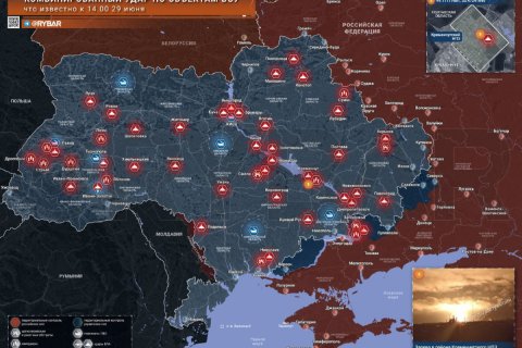 ВС РФ нанесли массированный удар по Украине – более 500 беспилотников и ракет